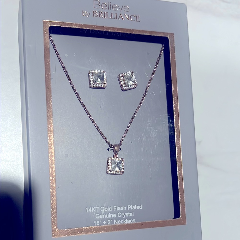 Rose Gold Jewelry Box Set 14KT Gold-Plated (New in Box)